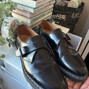 SOLOVAIR Men's Black Leather Dress Shoes